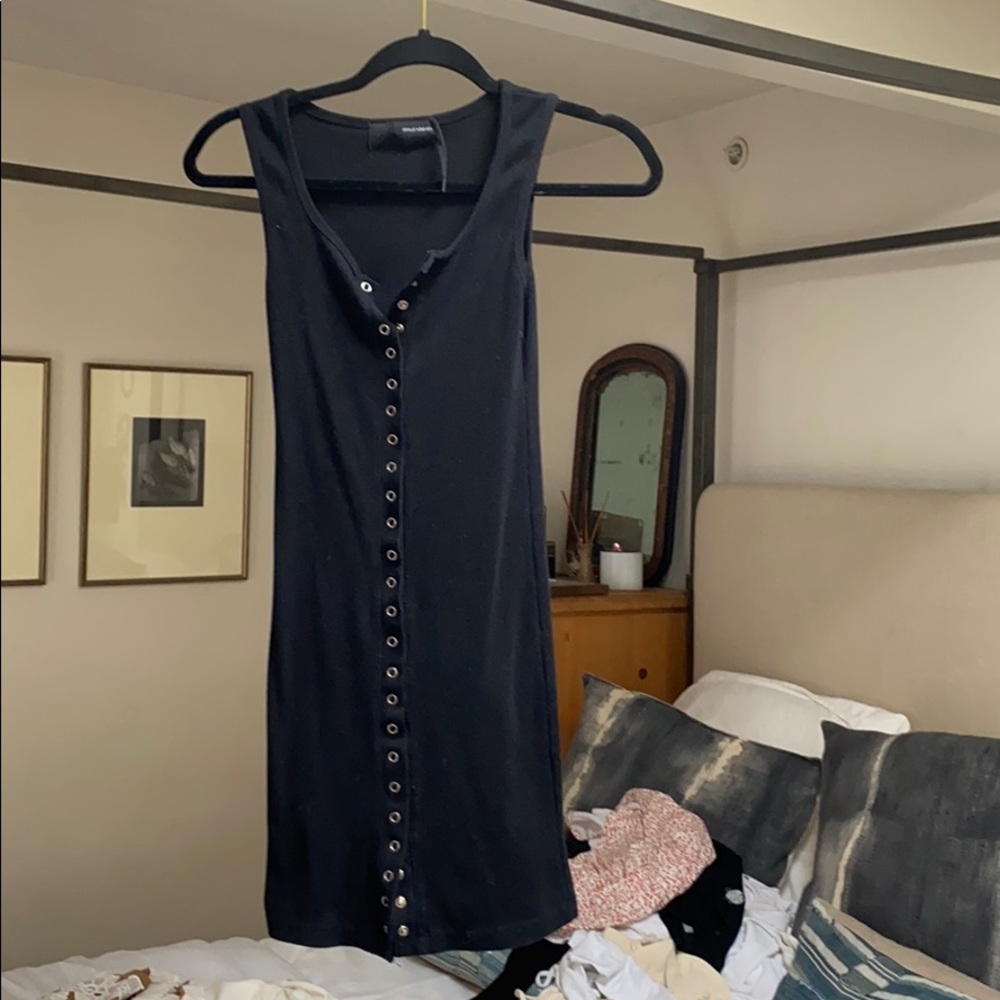 STYLE ADDICT BLACK MINI DRESS